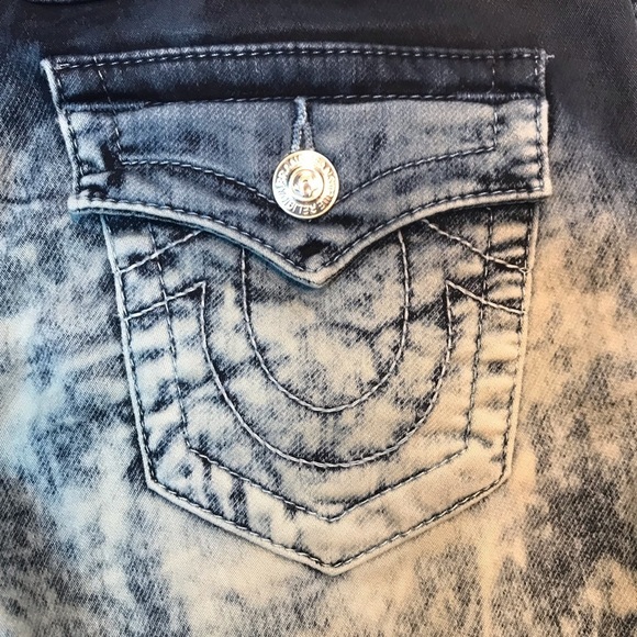 True Religion Women's Skinny Jeans Winter Haze Ombre Acid Wash Low Rise 27 - Picture 10 of 11